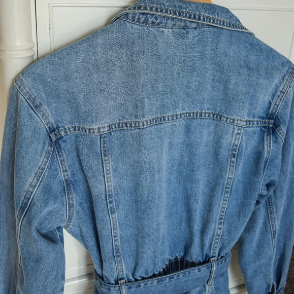 Blank NYC denim jacket with belt - Picture 4 of 8